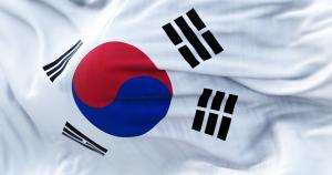 The flag of Korea Republic waving in the breeze