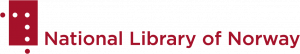 The logo of the National Library of Norway in red