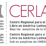 The word CERLALC in red with the full title of the organisation below: Centro regional para el fomento del libro en America Latina y el Caribe