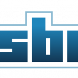 The logo of the International ISBN Agency The letters ISBN in blue, with a separate blue outline