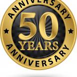 Gold 50 Anniversary logo