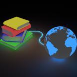 Copyright: Bigstock / DeMango An abstract image of books connected by a wire to South America on a globe
